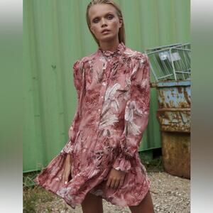 Ravn Women’s Pink Floral Willa Dress XS New